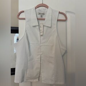 White sexy vest top. Size XL. NWT.